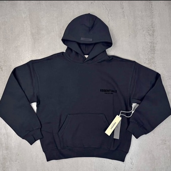 Essentials Other - Essentials Black "Stretch" Hoodie